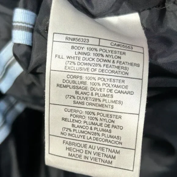 Nike Womens M Puffer Jacket Down Reflective Zipper Blue - Picture 15 of 16